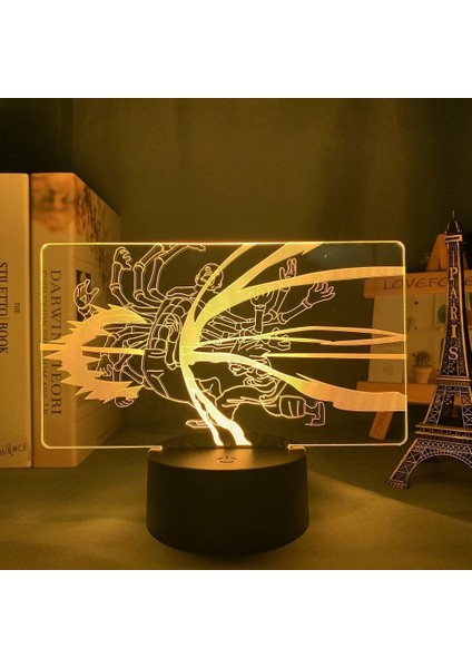 Renk Değiştiren 3D Dekoratif Şekilli LED Lamba - 12 cm (Yurt Dışından)