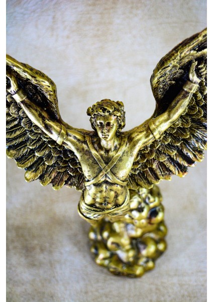 Yunan Kahraman Icarus Altın Heykel Biblo modelleri