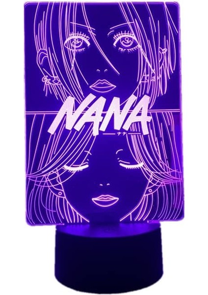 Renk Değiştiren 3D Dekoratif Şekilli LED Lamba - 12 cm (Yurt Dışından)