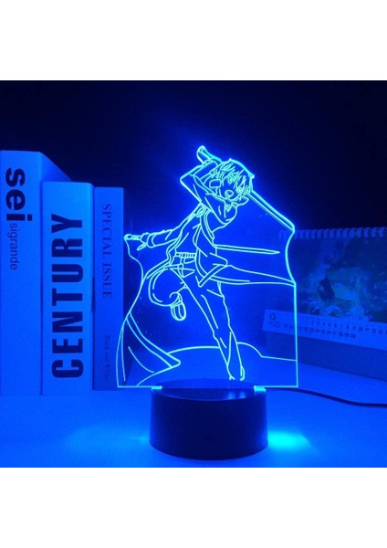 Renk Değiştiren 3D Dekoratif Şekilli LED Lamba - 12 cm (Yurt Dışından)