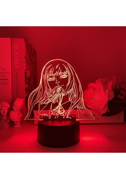 Renk Değiştiren 3D Dekoratif Şekilli LED Lamba - 12 cm (Yurt Dışından)