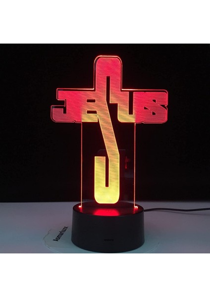 Renk Değiştiren 3D Dekoratif Şekilli LED Lamba - 12 cm (Yurt Dışından) fırsatları