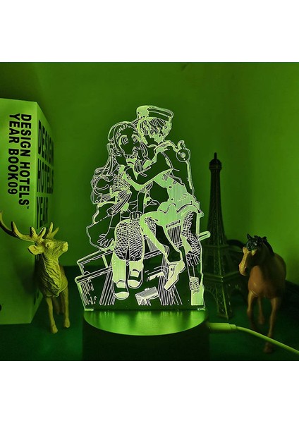 Renk Değiştiren 3D Dekoratif Şekilli LED Lamba - 12 cm (Yurt Dışından) modelleri