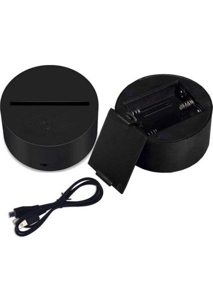 Renk Değiştiren 3D Dekoratif Şekilli LED Lamba - 12 cm (Yurt Dışından) modelleri