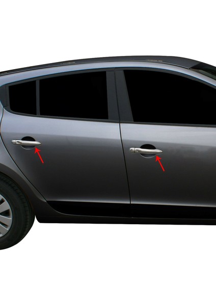 Renault Scenic 3 Krom Kapı Kolu (4kapı) -Dokunmatik- 2009 ve Sonrası P.çelik