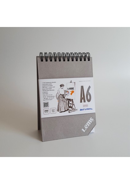 Experto A6 200 Gr. 80 Sy Sert Kapak Sketchbook Eskiz Defteri Sketch Book fiyatları