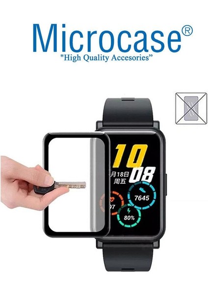 Huawei Watch Fit Mini Tam Kaplayan Kavisli Ekran Koruyucu 3D Pet Film - Siyah fiyatları
