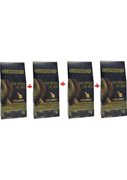 Bitkisel Içerikli Saç Açıcı Set X 4 Adet