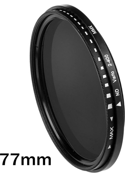 Profesyonel Nd2 To ND400 Değişken Ayarlanabilir Filtre Lens Filtre Kapağı 77MM (Yurt Dışından)