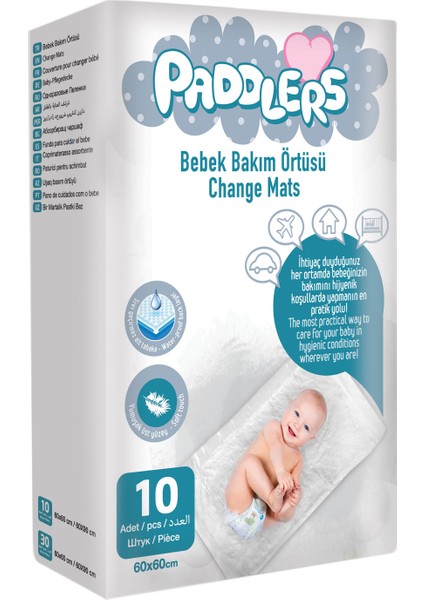 Bebek Bakım Örtüsü 10'lu 60 X 60