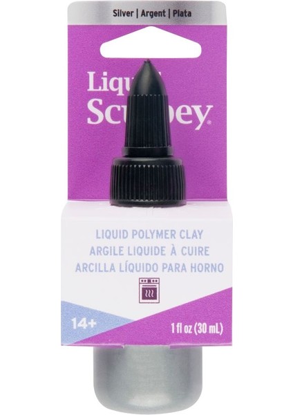 Liquid Sıvı Polimer Kil 30 Ml. Gümüş