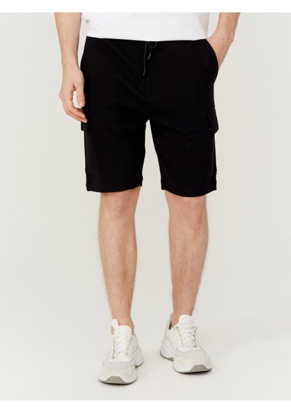 Pamuklu Kargo Cepli Regular Fit Sweat Şort