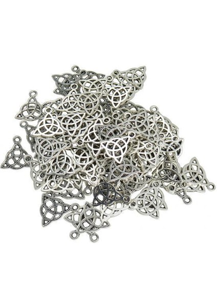 7x 50 Antik Gümüş Düğüm Triquetra Charm Kolye Dıy Takı Yapımı Için (Yurt Dışından)