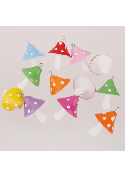 2x Paket 12 Reçine Mantar Takı Kolye Kolye Bilezik Dıy Takılar (Yurt Dışından)