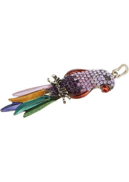 2x Alaşım Tam Rhinestones Papağan Charms Kolye Dıy Takı Yapma Kadınlar Uzun Kazak Zincir Kolye 100MM (Yurt Dışından)