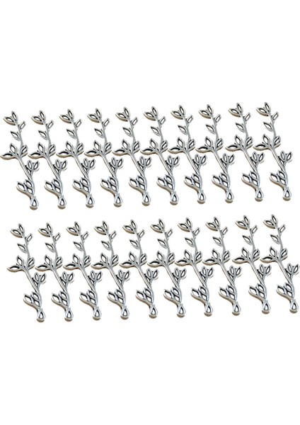 2x 20 Parça Tibet Gümüş Çalı Şube Yaprak Charms Kolye (Yurt Dışından) fiyatları