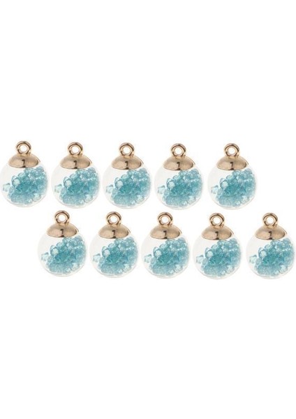 2x 10 Adet Kristal Cam Top Charms Parlak Rhinestone Takı Kolye Işık (Yurt Dışından)