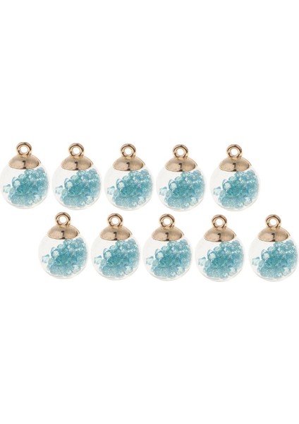 2x 10 Adet Kristal Cam Top Charms Parlak Rhinestone Takı Kolye Işık (Yurt Dışından) modelleri