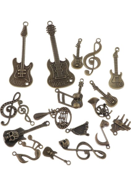 2x Dıy Charm Kolye Bulundu 21 Parça Karışık Müzik Sembolü (Yurt Dışından) fiyatları