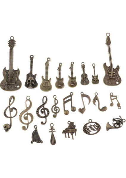 2x Dıy Charm Kolye Bulundu 21 Parça Karışık Müzik Sembolü (Yurt Dışından) modelleri