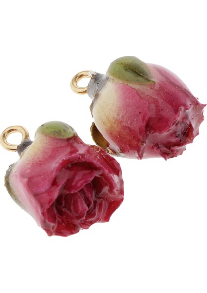 2x Moda Kurutulmuş Gül Küpe Dekor Kulak Damızlık Kolye Dıy Küpe Takı Kırmızı (Yurt Dışından) fırsatları