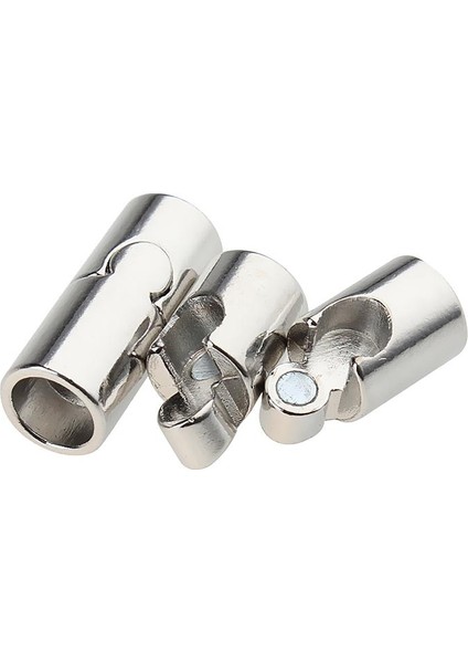 3x Metal Manyetik Klipsler Connector Bulguları Takı Deri El Sanatları Gümüş Için (Yurt Dışından) fırsatları