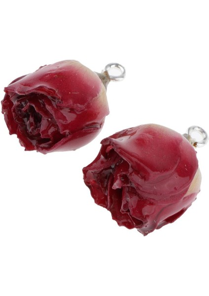 2x 2 x Gül Çiçek Charm Kolye Dıy Küpe Için Reçine Kurutulmuş Çiçek El Sanatları (Yurt Dışından) modelleri