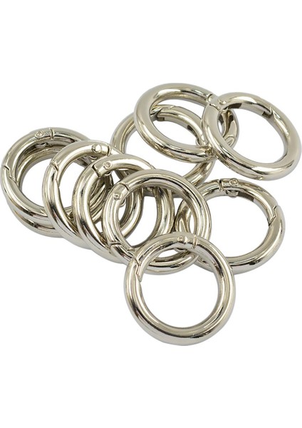 2x 10 Parça Gümüş Alaşım Daire Bahar Yapış Kanca Klip Çanta Omuz Askısı (Yurt Dışından) fiyatları