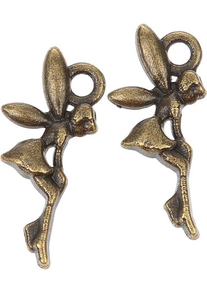 2x 50X Retro Peri Elf Melek Charm Kolye El Sanatları Takı Kolye Için (Yurt Dışından) indirimleri
