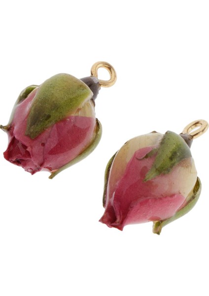 2x 2 Adet Reçine Takı Moda Çiçek Tomurcuk Için Gerçek Çiçekler Charms (Yurt Dışından) fırsatları