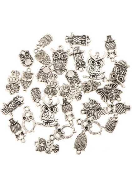 2x 30 Adet Gece Owls Dıy Charms Fit Kolye Kolye Takı Yapımı (Yurt Dışından)