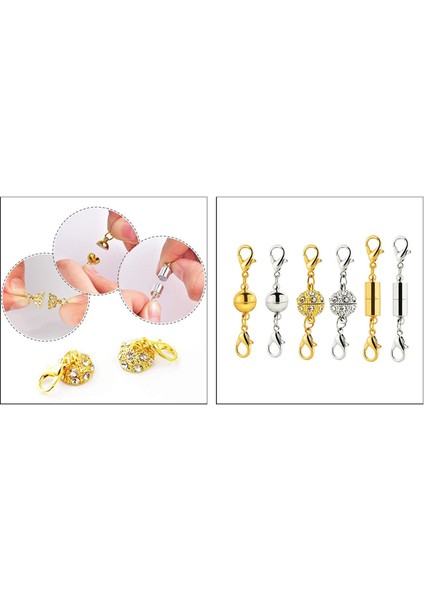 2x 6x Bakır Manyetik Toka Takı Kolye Bilezik Bağlayıcı Istakoz Klipsler (Yurt Dışından) modelleri