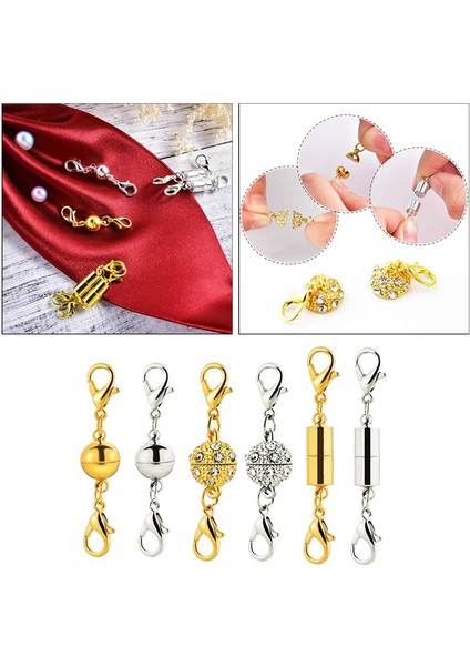 2x 6x Bakır Manyetik Toka Takı Kolye Bilezik Bağlayıcı Istakoz Klipsler (Yurt Dışından) fırsatları