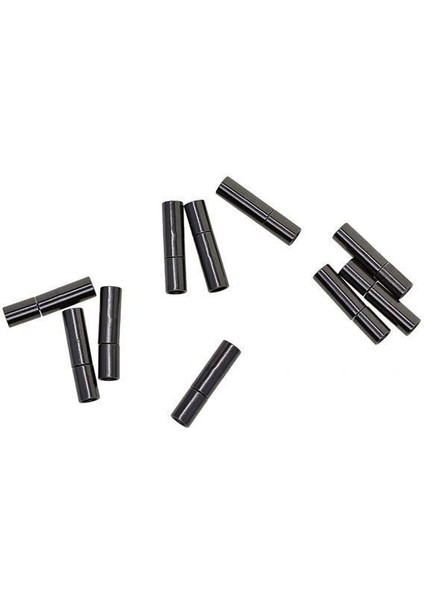4x 10 Takım 4/5 / 6mm Deri Süngü Itme Klips Kordon Biter Takı Dıy Siyah (Yurt Dışından)