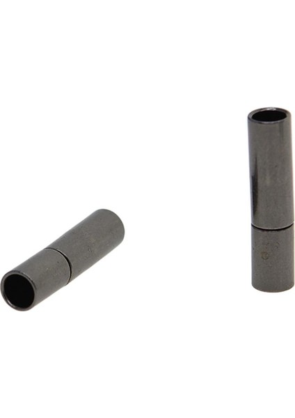 4x 10 Takım 4/5 / 6mm Deri Süngü Itme Klips Kordon Biter Takı Dıy Siyah (Yurt Dışından)