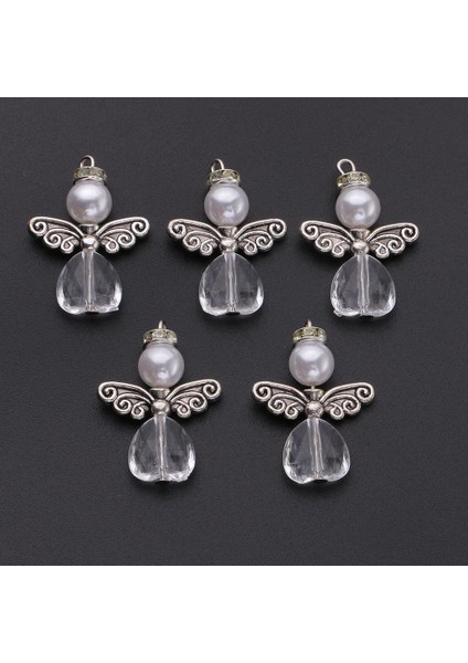 3x 5 Adet Dıy Charms Inci S Dans Melek Dangle Kolye Dıy Küpe (Yurt Dışından)