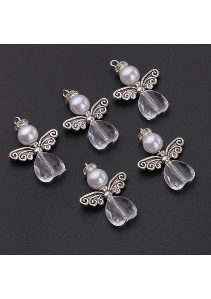 3x 5 Adet Dıy Charms Inci S Dans Melek Dangle Kolye Dıy Küpe (Yurt Dışından)