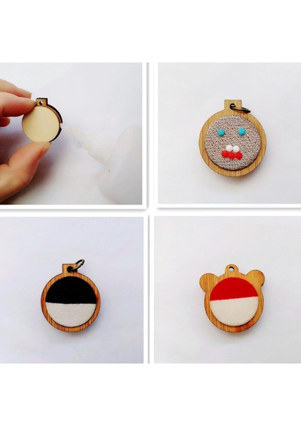 2x Ayı Nakış Hoop Ahşap Çerçeve El Çapraz Dikiş Hoop Çerçeveleme Dıy Craft (Yurt Dışından) modelleri