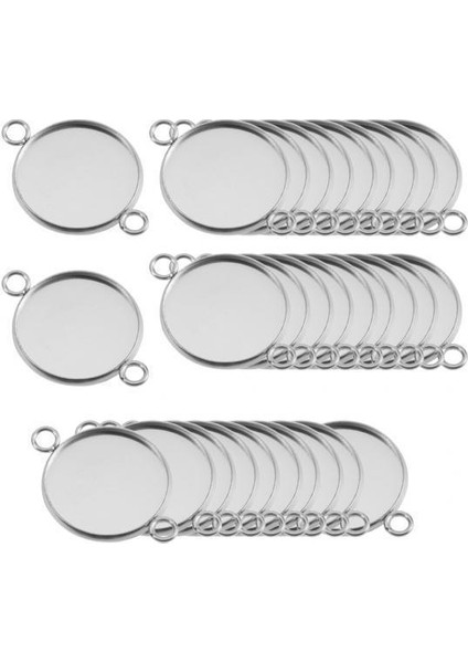 4x 30 Adet Çerçeve Cabochon Boş Tepsi Kolye Takı Yapımı Antik Gümüş 6mm (Yurt Dışından)