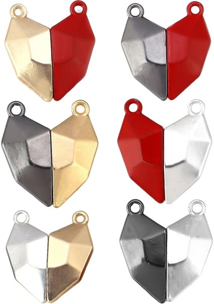 6pcs Alaşım Manyetik Tokalar Aşk Kalp Şekli Genişletici Anahtarlama Diy El Sanatları (Yurt Dışından) fiyatları
