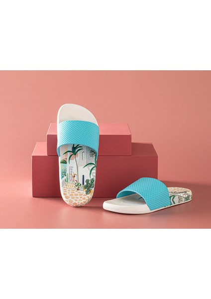 Island Kadın Plaj Terliği 36 Mavi