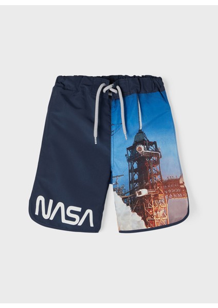 Name İt 13199850 Hızlı Kuruma ÖzellikliAntibakteriyel Baskılı Lacivert Erkek Çocuk Şort Mayo fiyatları