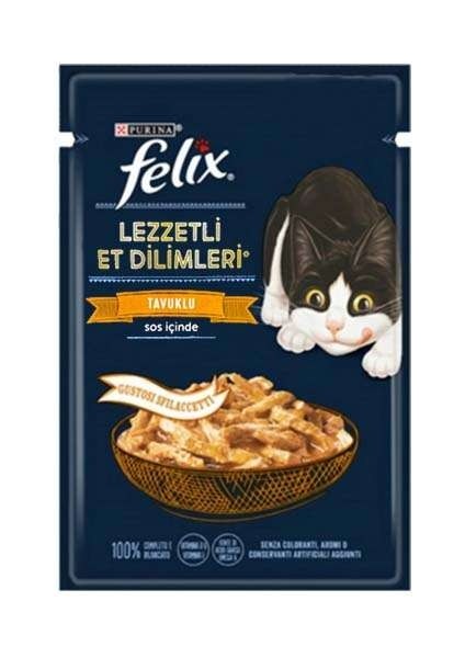 Pouch Tasty Shreds Tavuklu Lezzetli Et Dilimleri Yaş Kedi Maması 80 gr