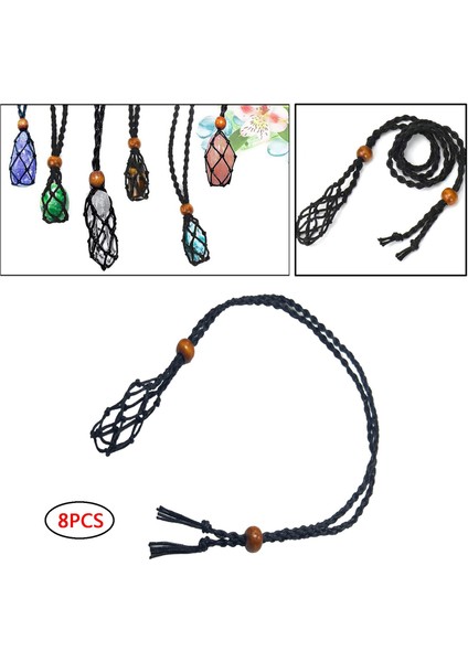 16X Kristal Kolye Kablosu Boş Taş Tutucu Değiştirme Diy Takı El Sanatları (Yurt Dışından)