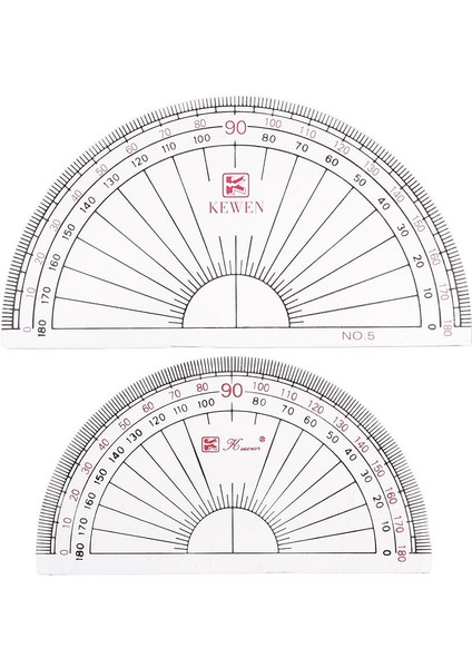 What For 3x2 Parça 180 Derece Iletki Açı Ölçüm Cetvelleri Okul Malzemeleri (Yurt Dışından)