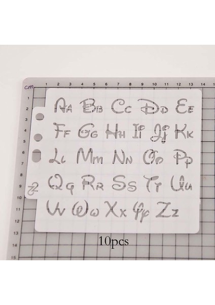 What For 10X Alfabe Şablon Harf Boyama Şablonları Duvarda Grafiti Dıy El Sanatları (Yurt Dışından)