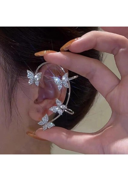 Küpe Kelebek Delici Olmayan Moda Gümüş (Yurt Dışından) fırsatları