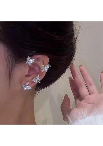 Küpe Kelebek Delici Olmayan Moda Gümüş (Yurt Dışından) indirimleri