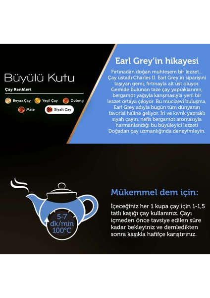 Büyülü Kutu Earl Grey Tomurcuk Karışık Bitki Çayı indirimleri