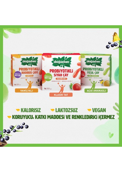Probiyotikli Yeşil Çay Açai Ananas 2 x 14'lü